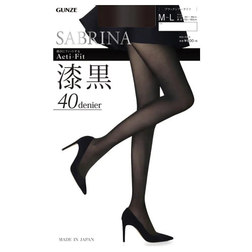 SABRINA Acti-Fit 漆黑40D 絲襪褲 (026 黑色) Size: M-L SB770M (92998)