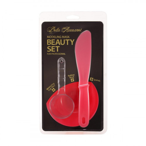 ANSKIN Bella Accessori 原裝專用倒模工具 (碗+膠刀+膠匙) 紅色 (此為平行進口產品)