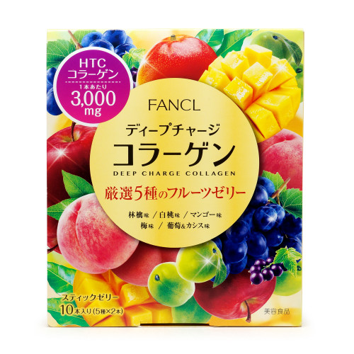 FANCL芳珂 HTC深層美肌膠原蛋白啫喱果凍 10條 (5種×2) 混合果味 (此為平行進口產品)